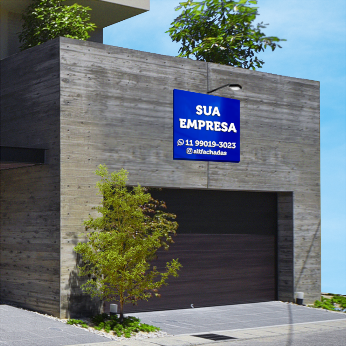 Painel em ACM com Personalização em PVC Expandido – Tam.: 1x1m