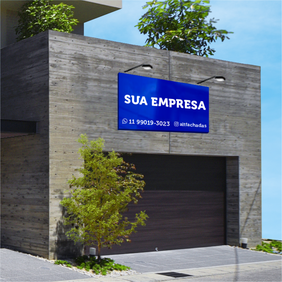 Painel em ACM com Personalização em Adesivo – Tam.: 2,5x1m