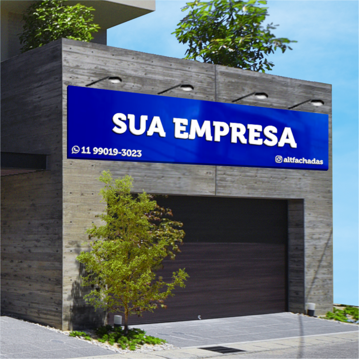 Painel em ACM com Personalização em PVC Expandido – Tam.: 5x1m